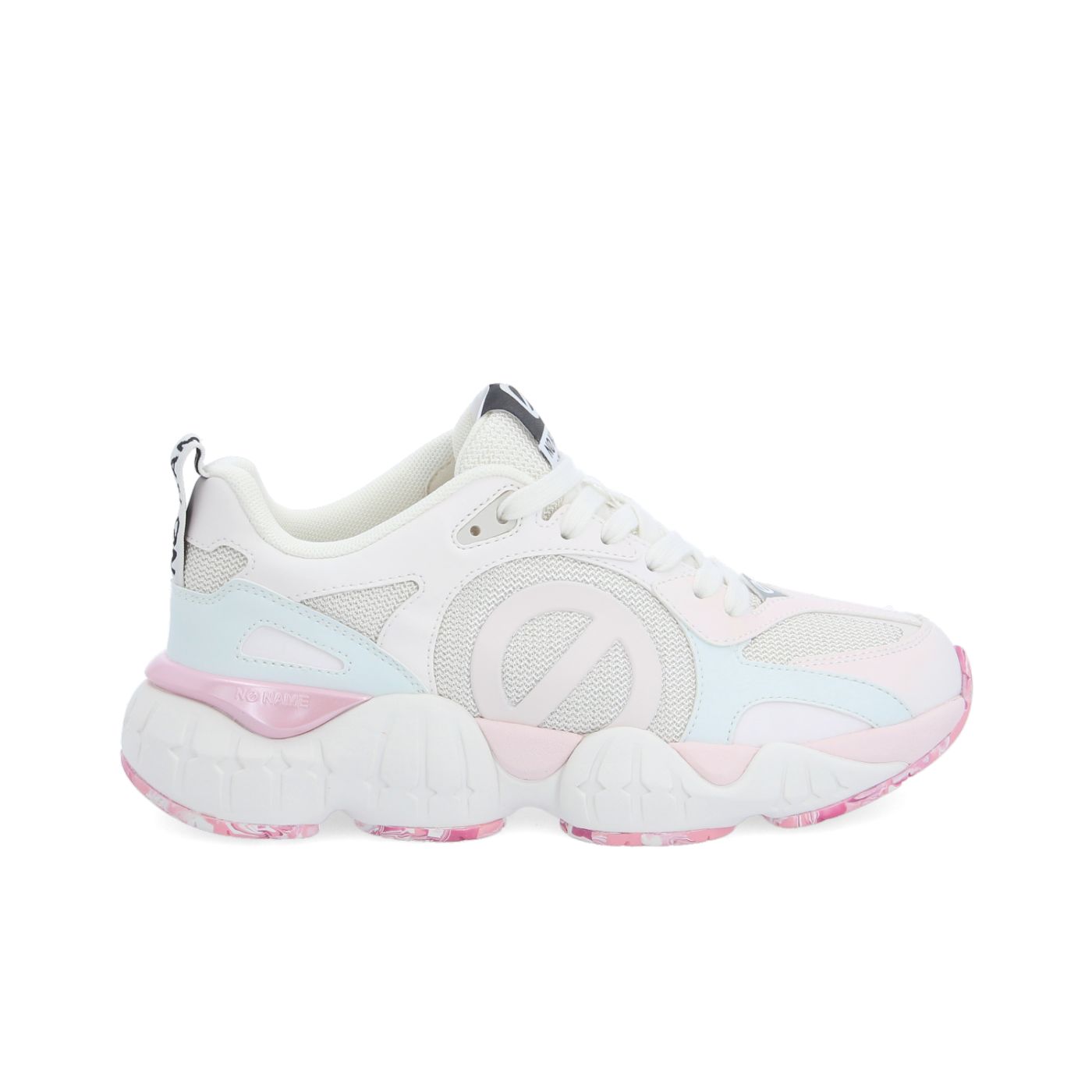 KRAZEE RUNNER W - KNIT/DISCOLGOLD - SUNSITIVE/OFF WHITE/PINK/BLUE